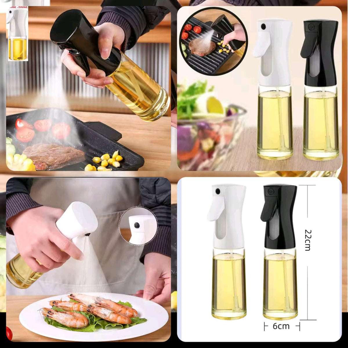Oil Spray Bottle 2pcs
