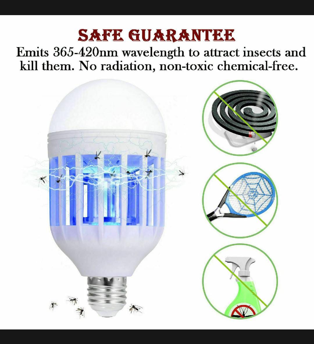 Electronic Light Bulb and Mosquito Zappers Killer