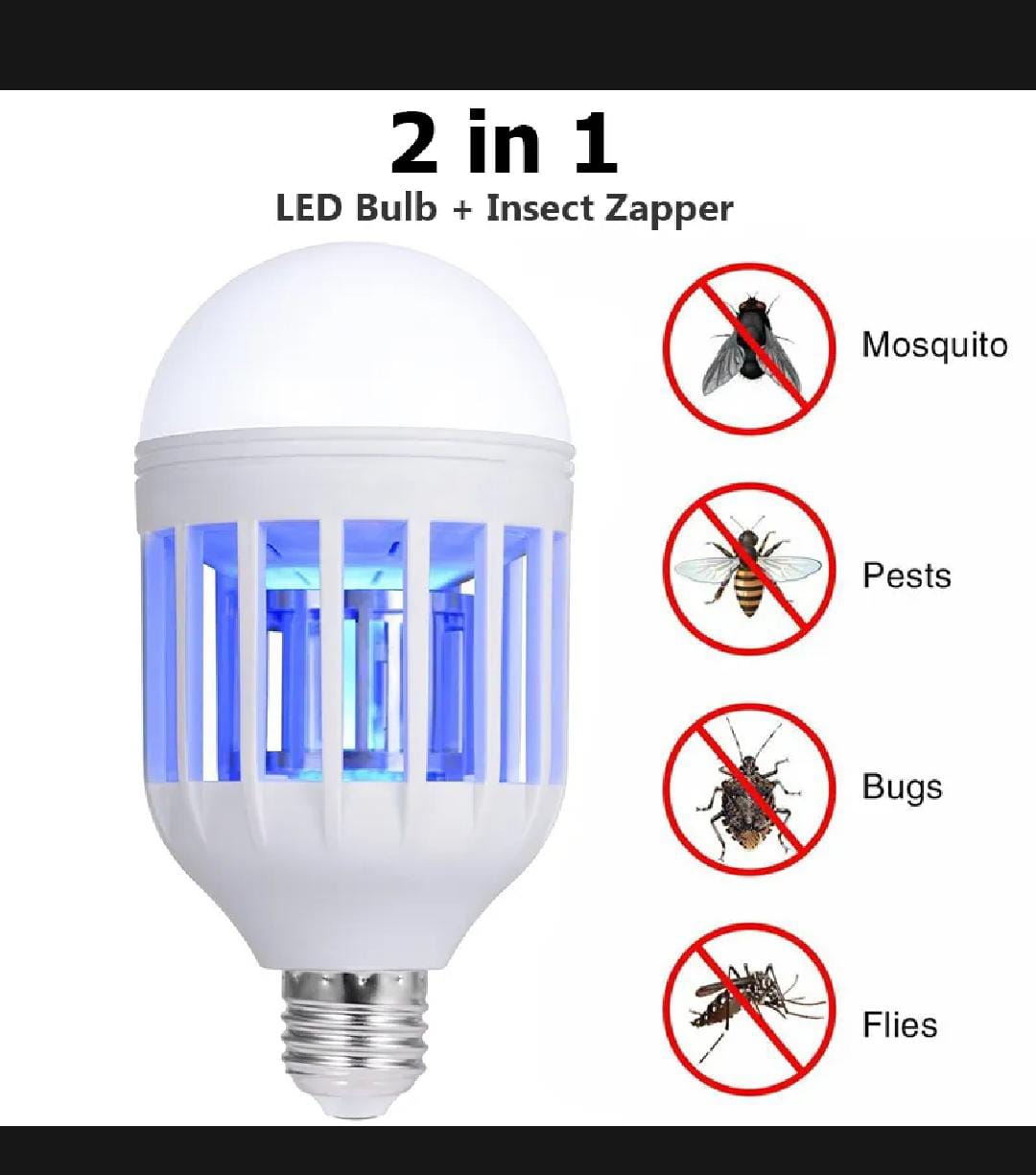 Electronic Light Bulb and Mosquito Zappers Killer
