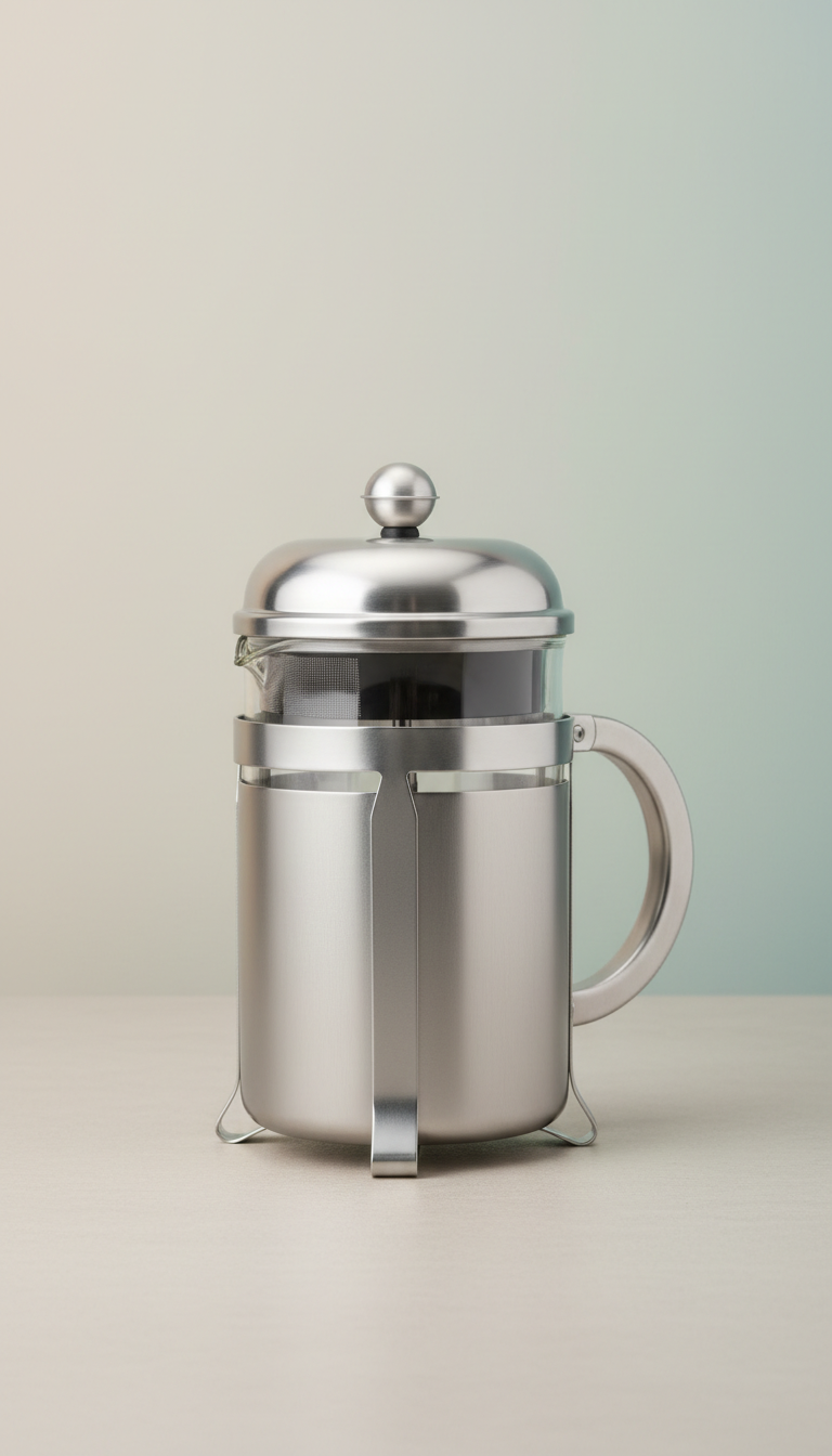 Brushed Metal French Press